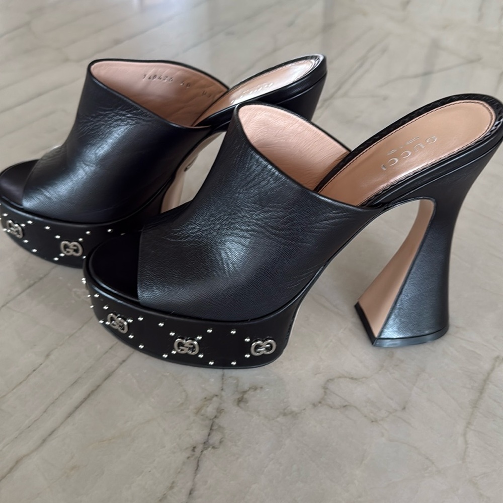 GUCCI Studded Platform Heels Size 40